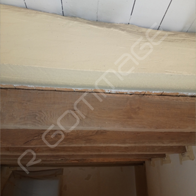 Sablage poutres apparentes Rennes avant-après